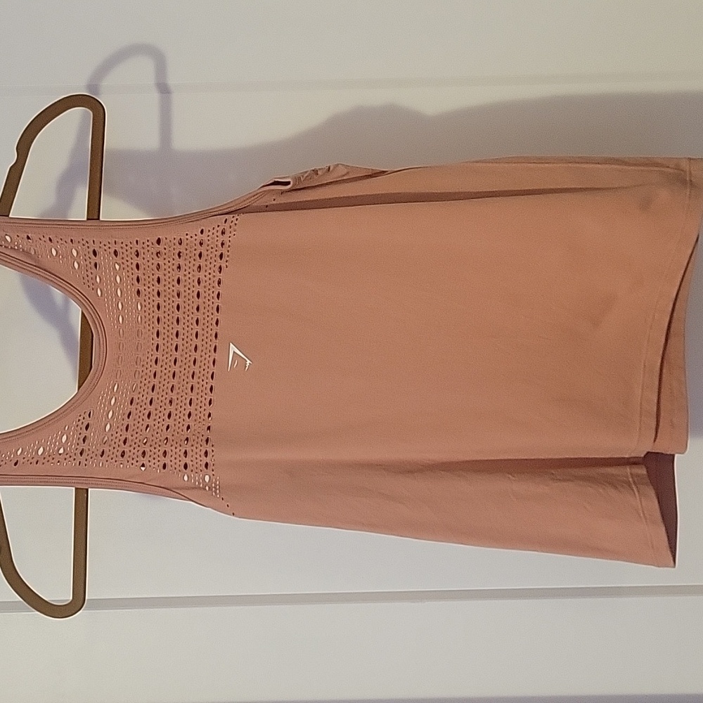 Gymshark Energy Seamless Tank Top size xs Pink Taupe